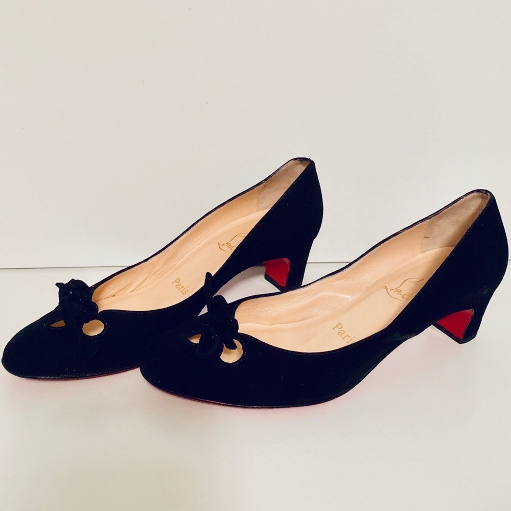 Christian Louboutin Vintage Black Heels 37 US Sz 7